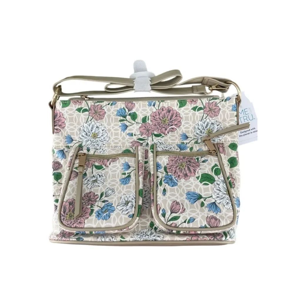 Large Floral Crossbody Bag Purse